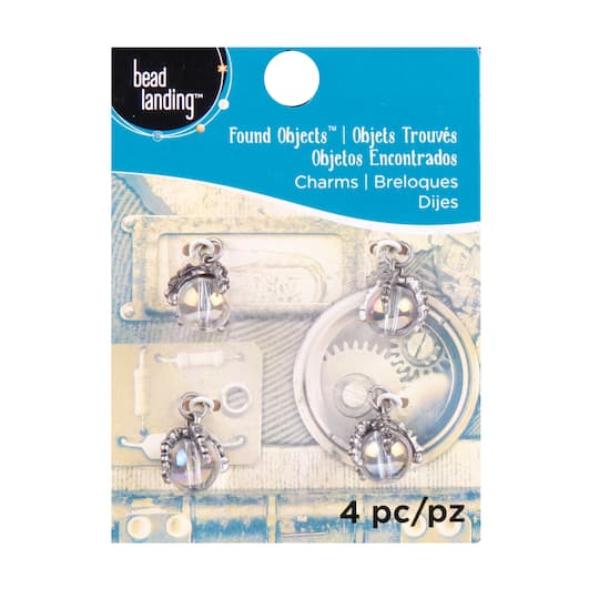 12 Packs: 4 ct. (48 total) Found Objects™ Oxidized Silver Charms by Bead Landing™
